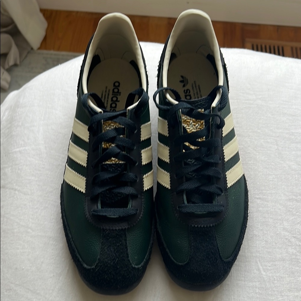 Adidas Green and Blue Classic Sneakers